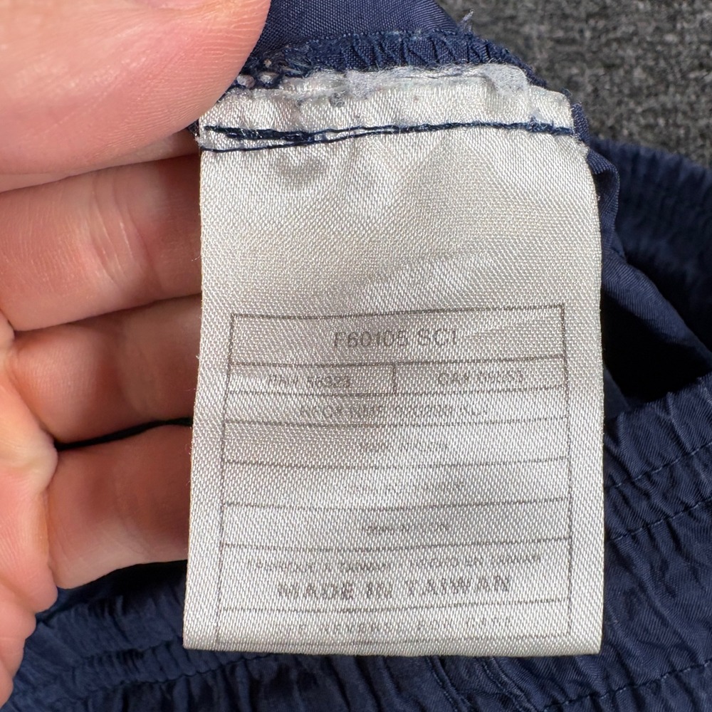 Nike Track Pants Mens Medium Blue Vintage Crinkle Nylon Windbreaker Zipper Cuffs - Picture 8 of 14